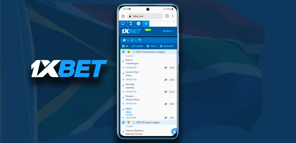 1xBet Sportsbook Mobile Banner