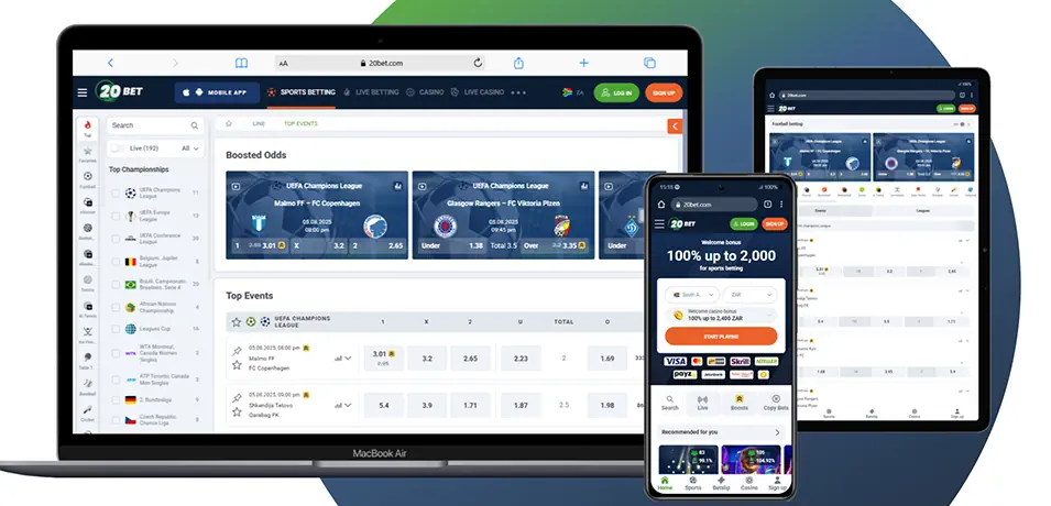 20Bet Sportsbook Review 2025 Banner