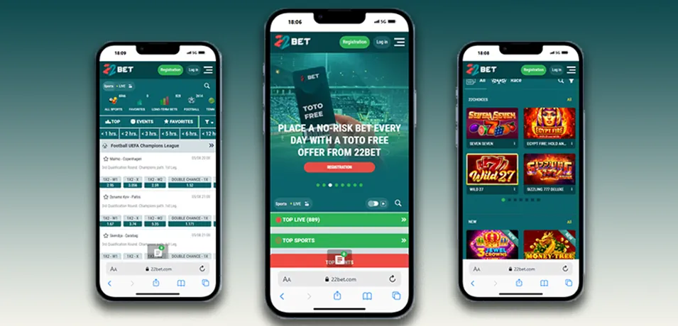 22Bet Sportsbook Mobile Experience and App Performance Banner