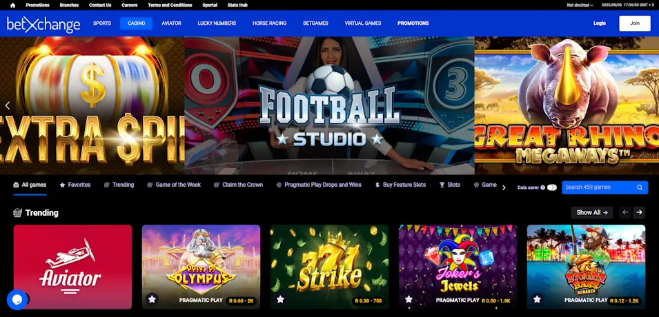 BetXchange Casino Overview: Licensing, Limits & Ratings in SA Screenshot