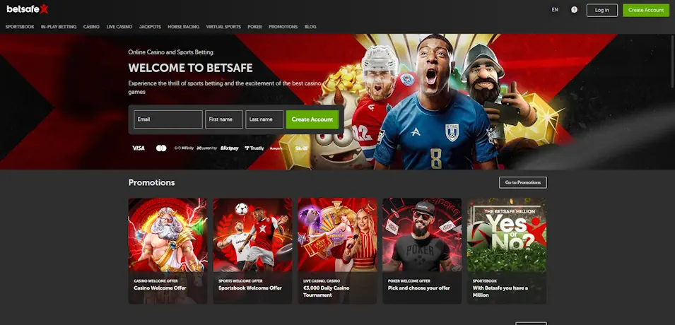 Betsafe Sportsbook Overview: Licensing, Limits & Ratings in SA Screenshot