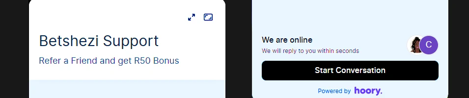 Betshezi Casino Customer Support Evaluation Banner