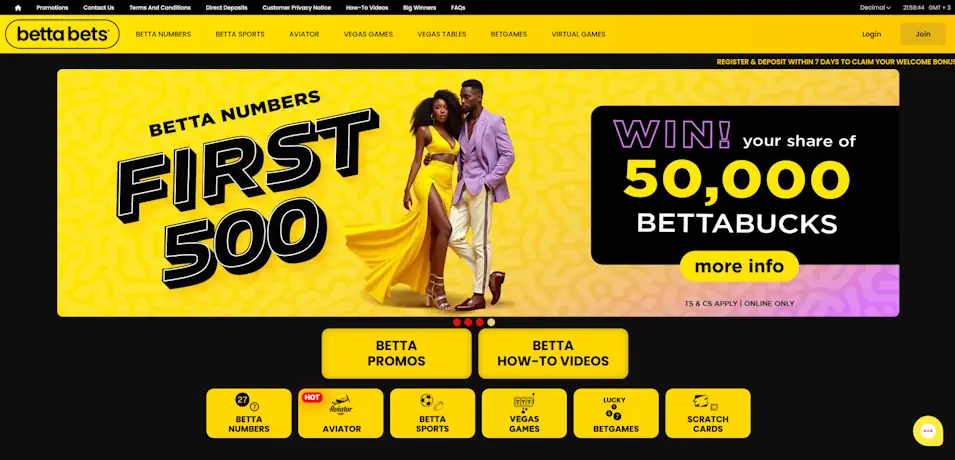 Bettabets Sportsbook Overview: Licensing, Limits & Ratings in SA Screenshot