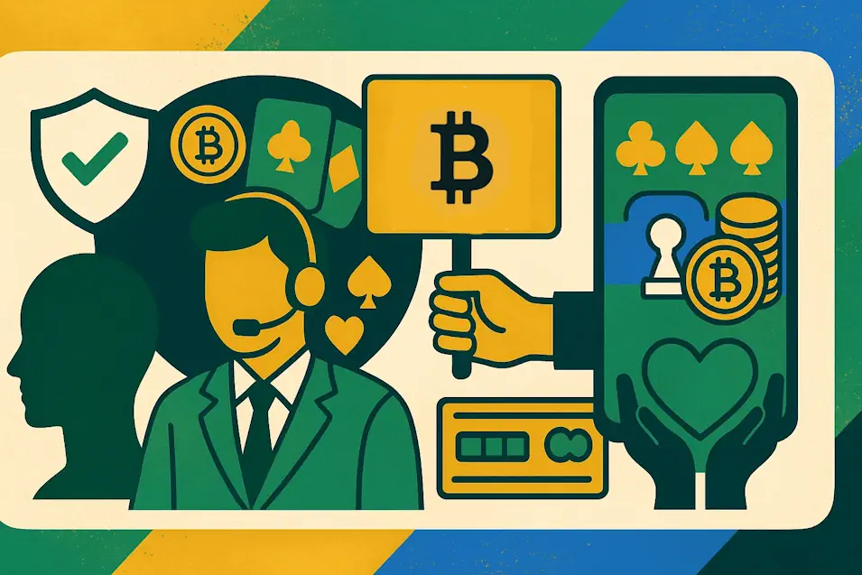 Bitcoin Responsible Gambling and Player Support Banner