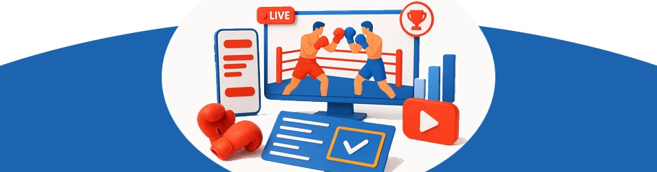 Boxing Live Betting & Streaming Experience Banner