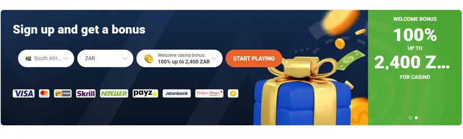20bet Welcome Bonus Offer Screenshot
