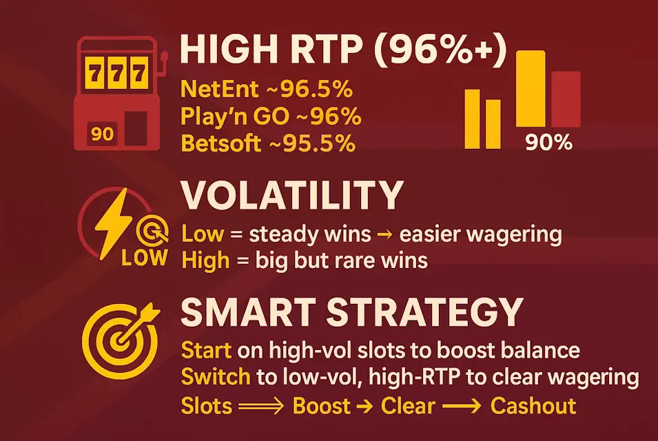 Best Slots to Play with Your 120 Free Spins Infographic