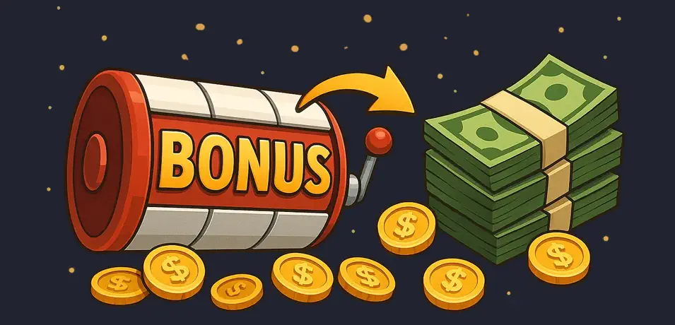 Converting Bonus Winnings to Real Cash Banner