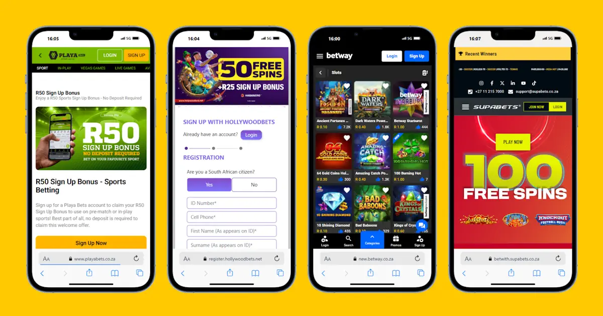 Mobile Compatibility of 100 Free Spins Casinos Banner