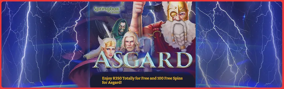 Springbok Casino: R350 Free + 100 Free Spins Banner