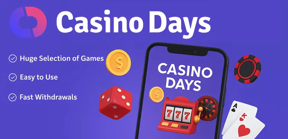Casinodays Player Mobile Gaming Experience Banner
