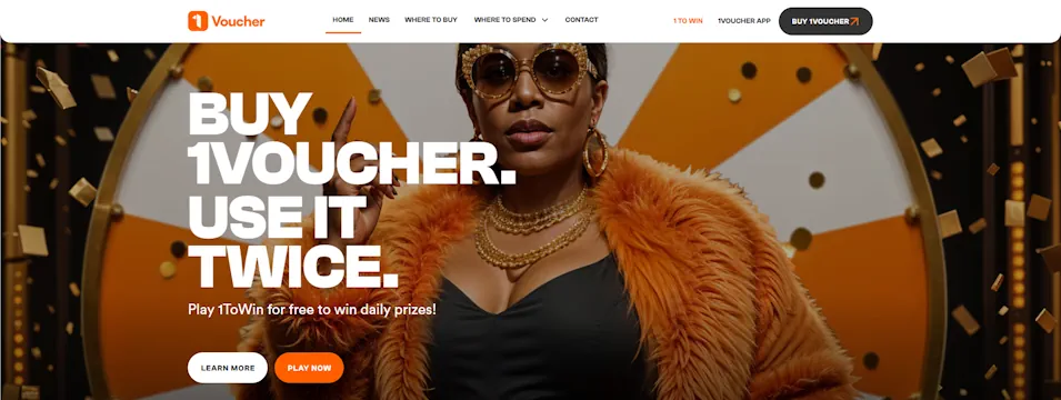 1foryou Vouchers Website Screenshot