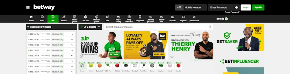 Betway Sport Screenshot