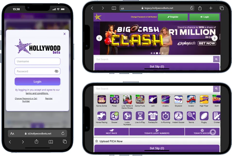 Hollywoodbets Mobile Screenshot
