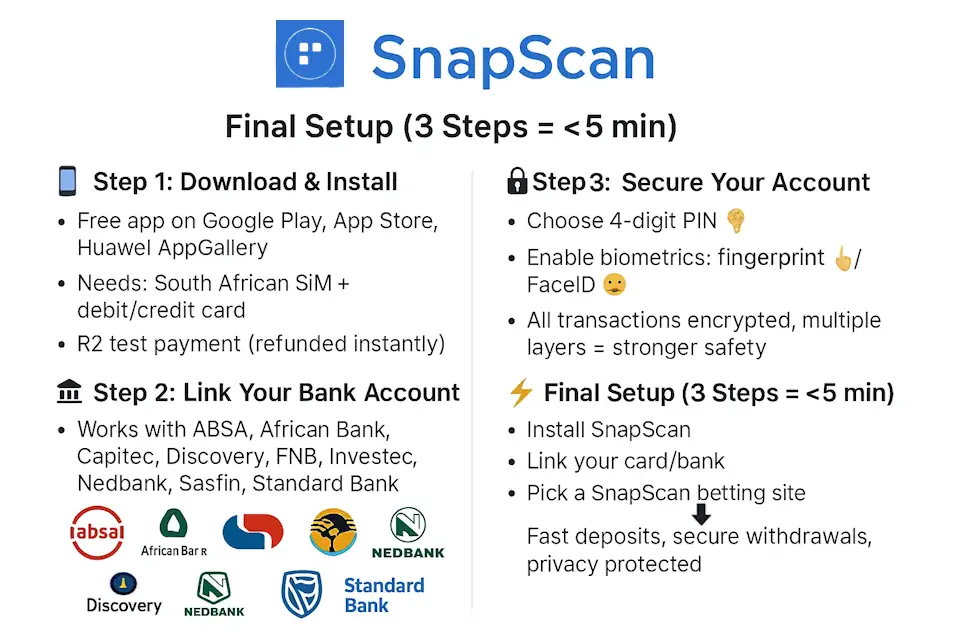 How to Set Up SnapScan for Gambling Deposits Screenshot