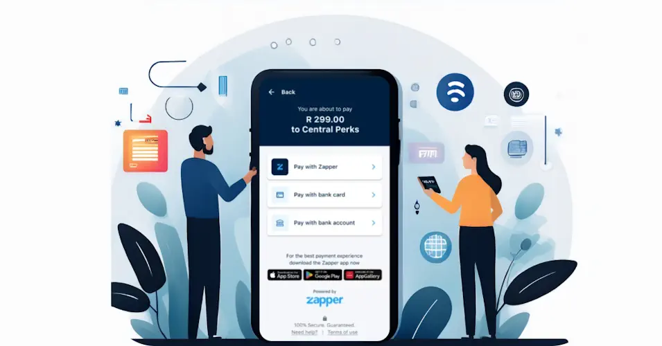 Mobile Gambling Experience with Zapper Integration Banner