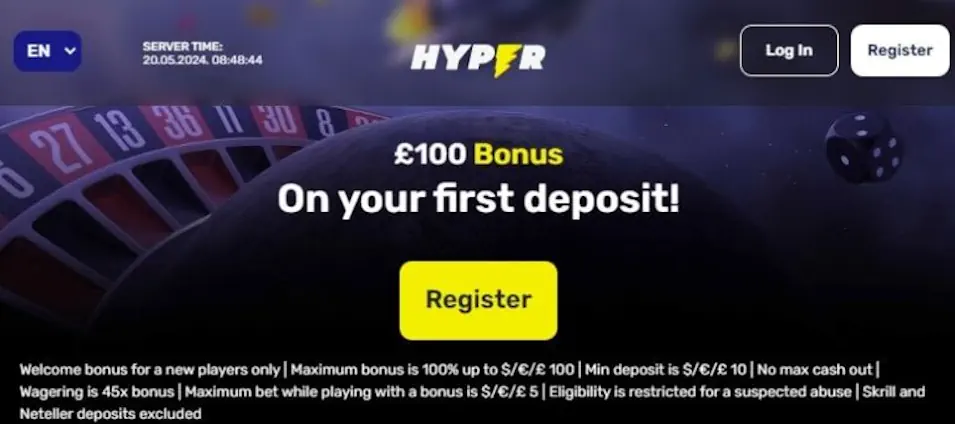 Hyper Casino Bonus Structure Deep Dive Screenshot