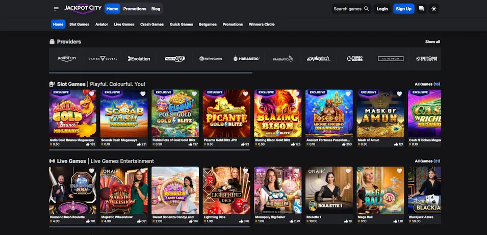 Jackpot City Casino Game Selection Deep Dive Screenshot