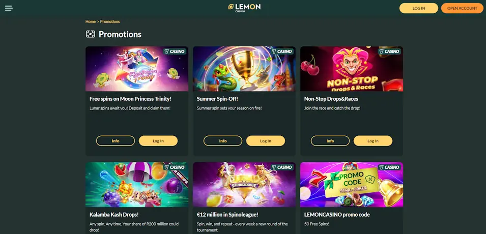Lemon Casino Bonus Optimization Strategies Screenshot