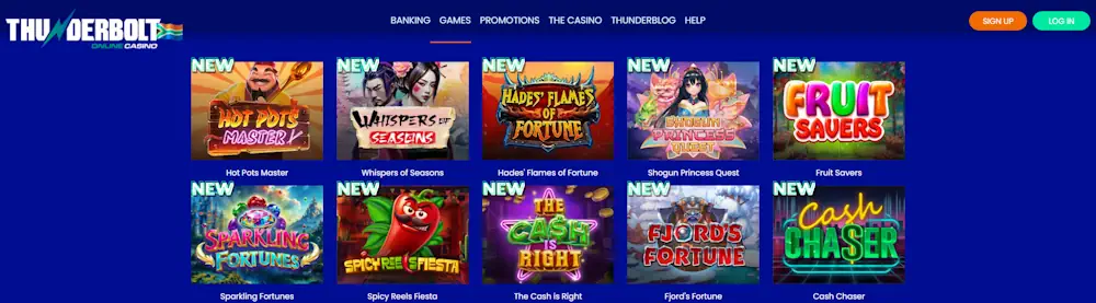 Thunderbolt Slots Screenshot
