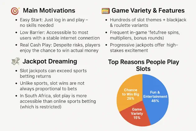Reasons to Play Online Casino Games Infographic