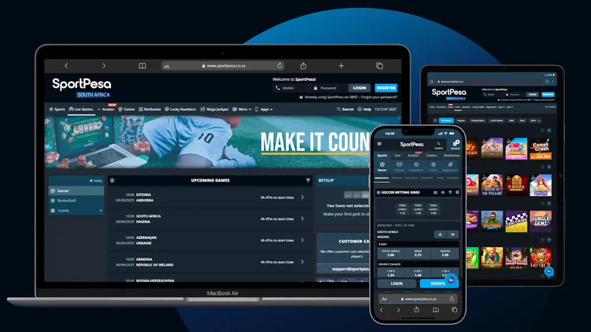 SportPesa User Experience: Mobile, Desktop & Apps Banner