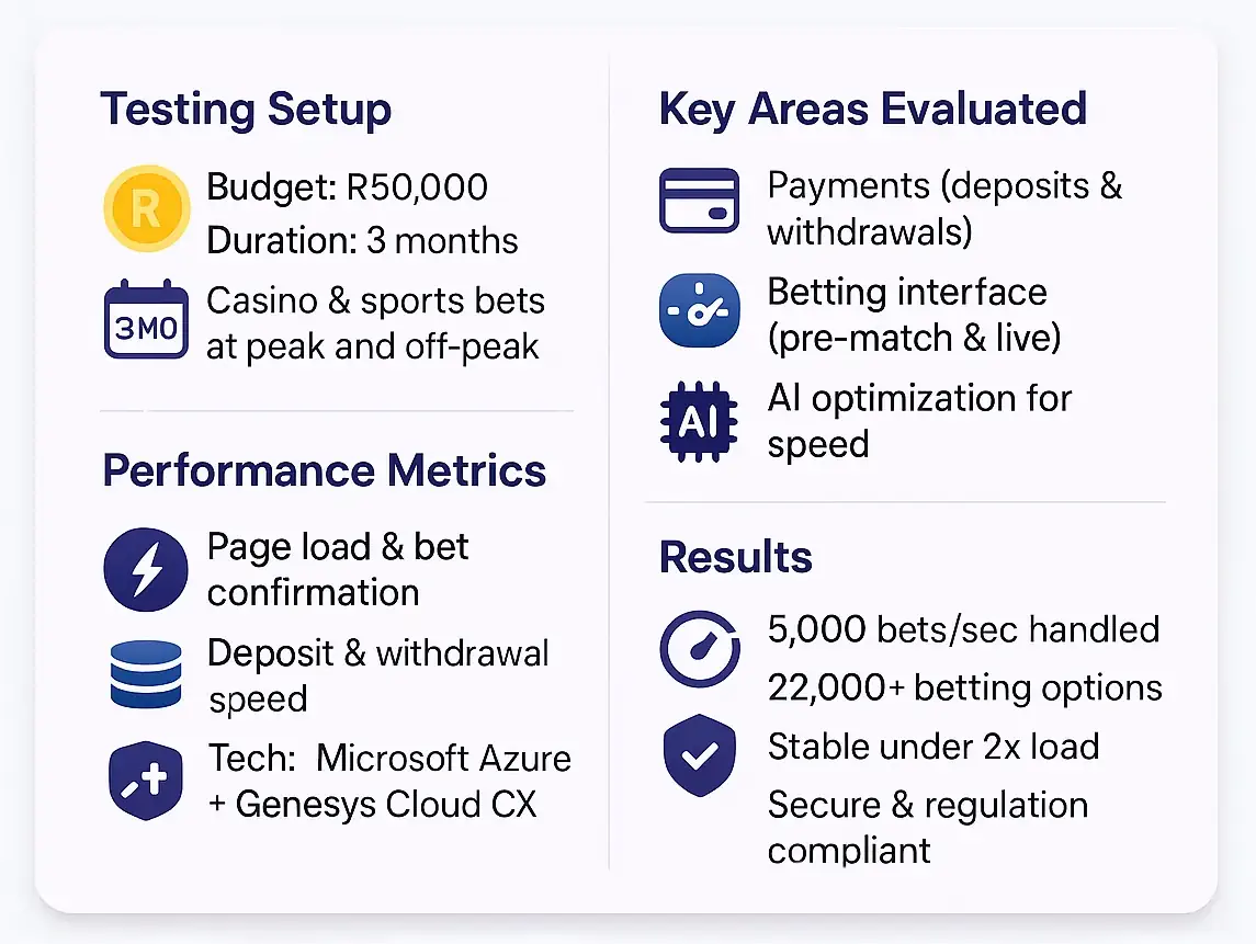 Hollywoodbets Testing Methodology Infographic