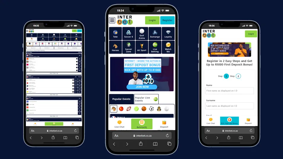 Interbet Sportsbook Mobile Experience Banner