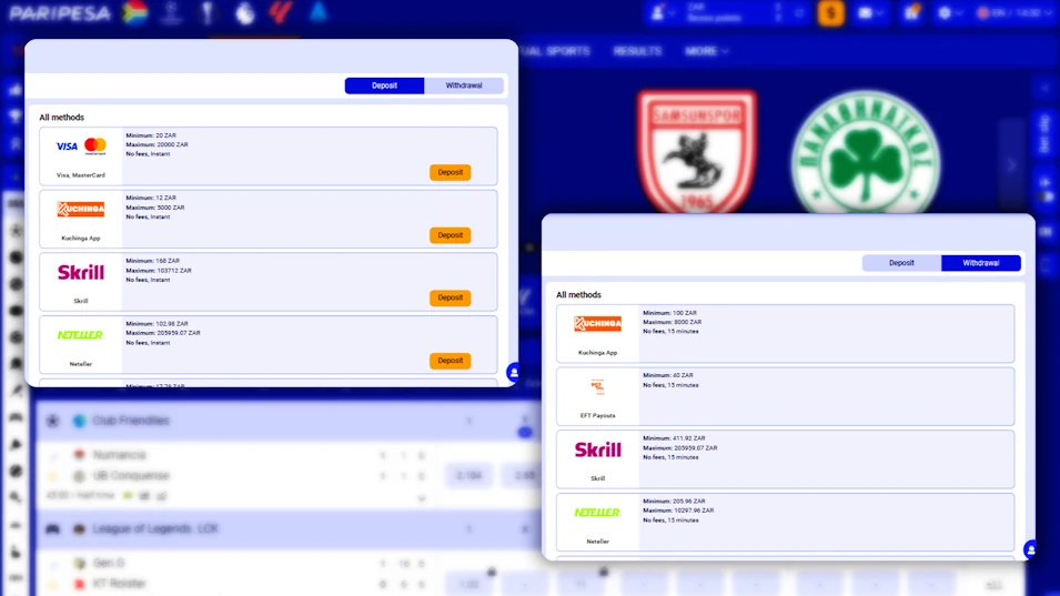 Paripesa Sportsbook Banking and Transactions Banner