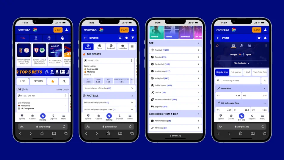 Paripesa Mobile Gaming Experience Banner