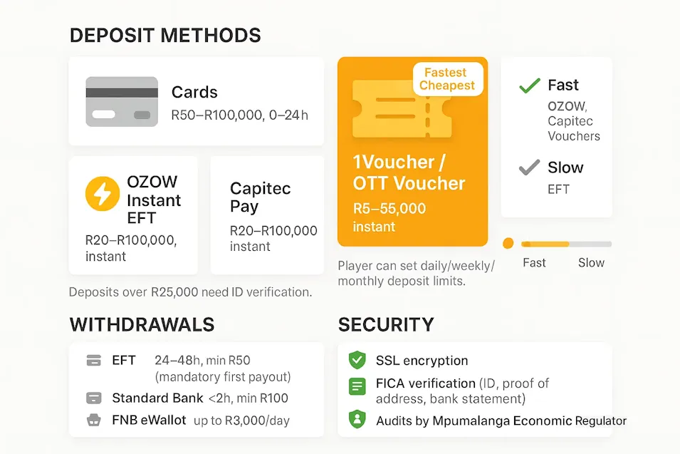 PlayaBets Sportsbook Banking and Payment Methods Infographic