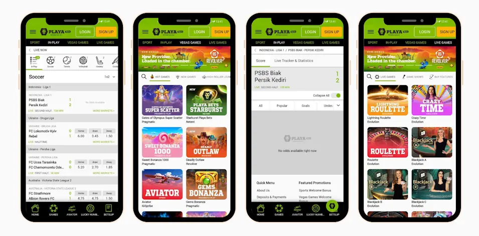 PlayaBets Sportsbook Mobile Experience Banner