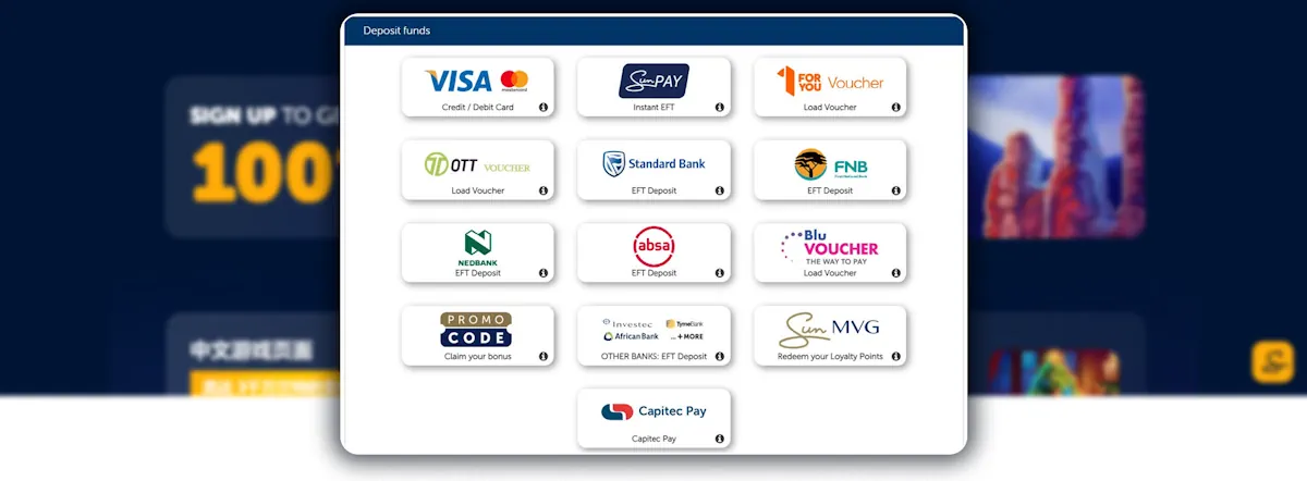 Sunbet Banking and Deposit Banner