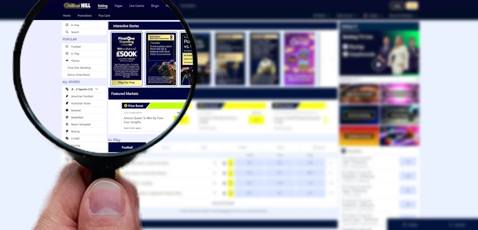 William Hill Sportsbook Our Testing Process: Real-World Betting Experience Banner