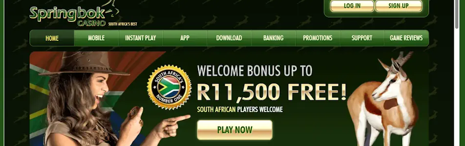 Springbok Casino Testing the R11,500 Welcome Bonus Package Screenshot