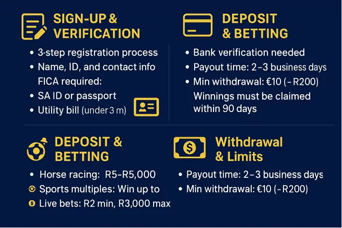 TabOnline Sportsbook Our Testing Process: Real-World Betting Experience Infographic