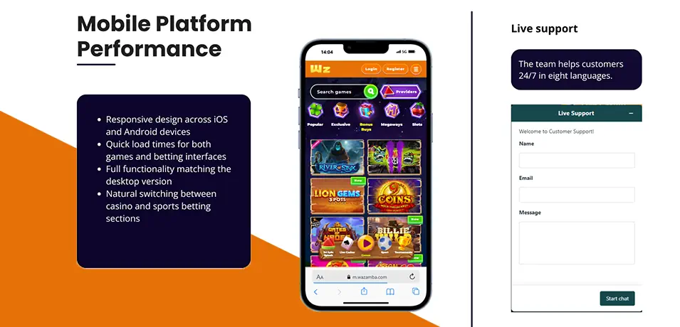 Wazamba Casino User Experience Review Banner