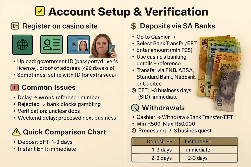 Step-by-Step Guide to Using Bank Transfers Infographic