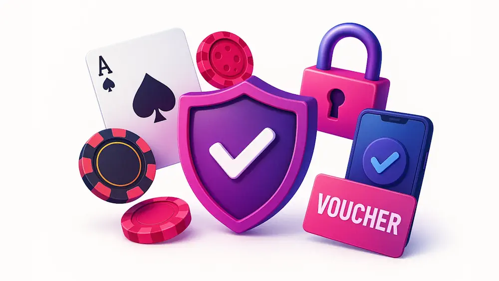 Blu voucher Security benefits for casino players Banner