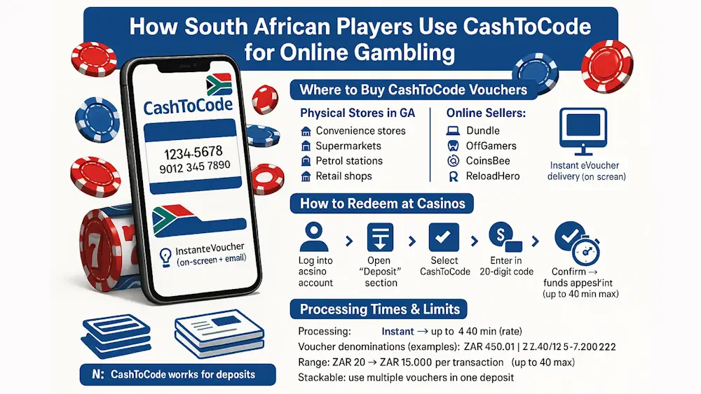 Step-by-Step Guide to Making CashToCode Deposits Infographic