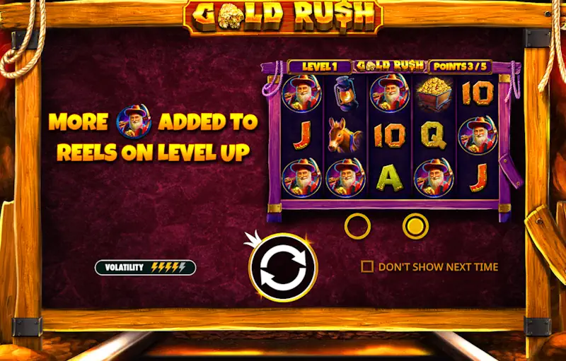 Gold Rush Slot Screenshot
