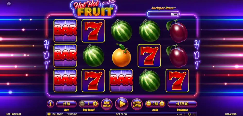 Hot Hot Fruit Slot Screenshot