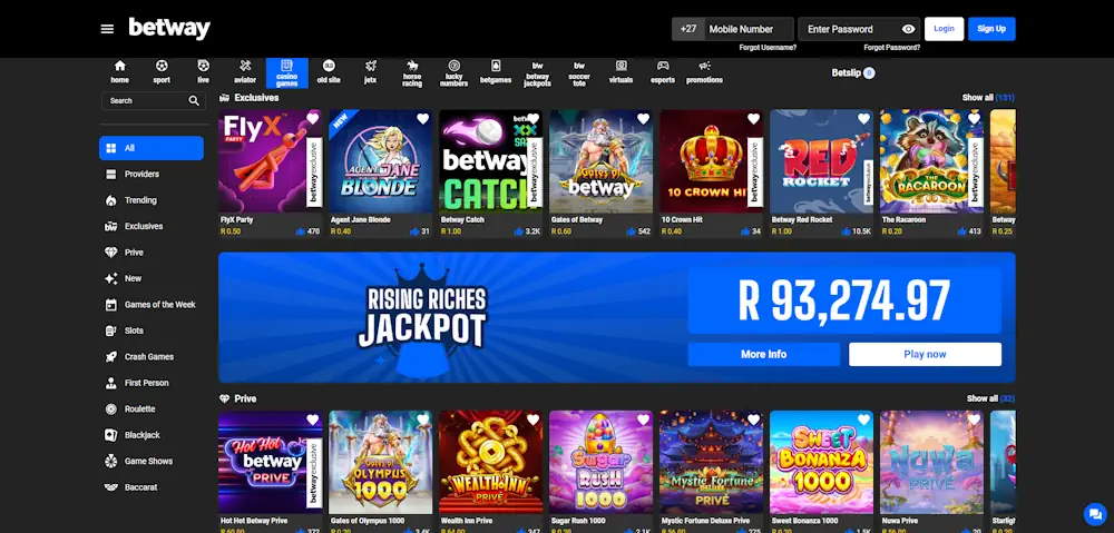 Hot Hot Fruit Slot Betway Screenshot