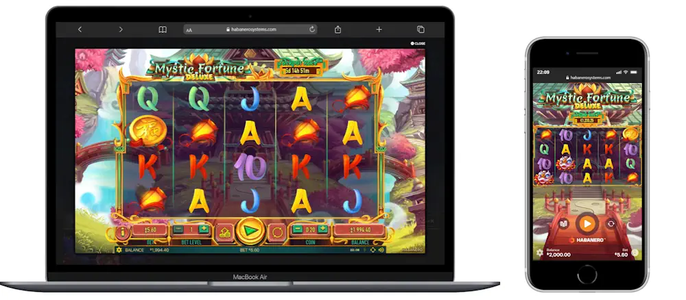 Mystic Fortune Deluxe Prive Slot Desktop and Mobile Screenshot