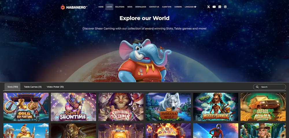 Habanero Gaming Screenshot