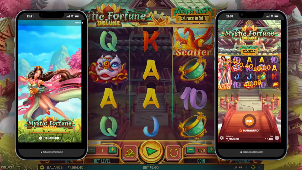 Mystic Fortune Deluxe Prive Slot Mobile and Desktop Screenshot