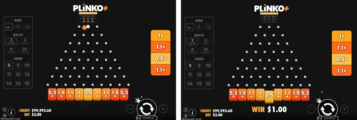 Plinko-plus Gameplay Screenshot