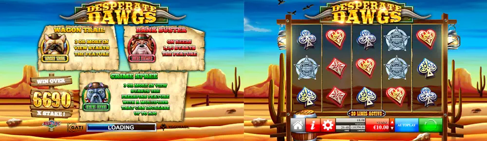 Spina Zonke Slot Desperate Dawgs Screenshot