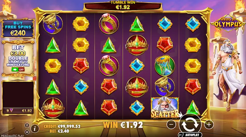 Spina Zonke Slot Gates of Olympus Screenshot