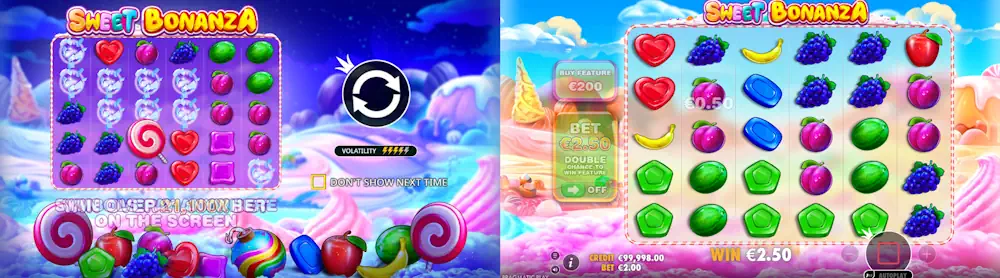 Spina Zonke Slot Sweet Bonanza Screenshot